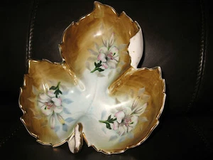 Ceramic Maple Leaf Shaped Dish Browns - Picture 1 of 5