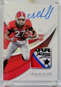 2018 Immaculate Collegiate Nick Chubb Bowl Logo Patch Auto #3/5 RC RPA - Picture 1 of 2
