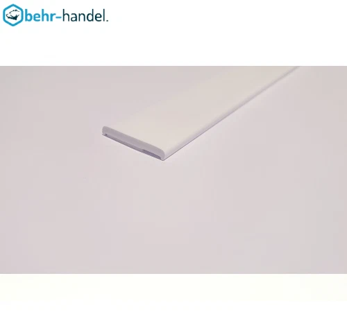 20mm=2,54€/m,30mm=2,79€/m,40mm=3,20€/m,50mm=3,26€/m,60mm=3,32€/m Flachleiste PVC - Bild 1 von 1