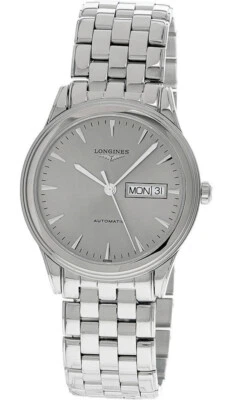 Longines Flagship AUTO 38.5MM SS Silver Dial Men's Watch L4.899.4.72.6 - Image 1 of 4