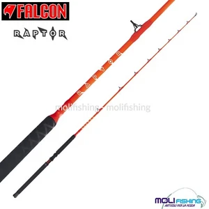 CANNA DA PESCA A TRAINA FALCON RAPTOR 8/16 E 12/20 LBS 2 LUNGHEZZE COMPOSITO NEW - Foto 1 di 2