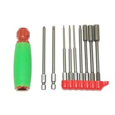 Fastrax FAST626 Hardened Hex/Wrench/ Screwdriver RC Tool Set (9 Pieces)