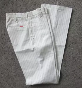 NEW NOS VTG COCA COLA PANTS MEN 27W DELIVERY DRIVER USA GREEN STRIPE UNIFORM - Picture 1 of 5