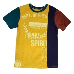 Art Class Boys Youth T Shirt Size L 12-14 Yellow Colorblock Crew Neck Tee - Picture 1 of 5