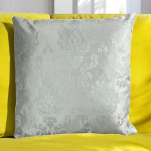 Cushion Covers Pastel Hint of Sage Green Damask 18x18" / 45cm Heavy Thick Fabric - Picture 1 of 8