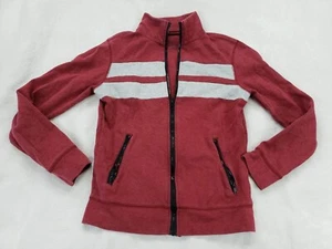 Prince & Fox Boys Red and White Preppy Full Zip Long Sleeve Shirt Size XS Jacket - Picture 1 of 10
