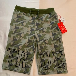 True Religion Boys Camo Sweat Shorts Size Medium TR912SH96 New NWT $49 - Picture 1 of 6