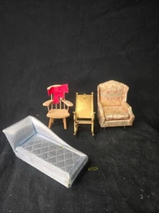 petite princess Dollhouse Miniature chairs - Picture 1 of 2