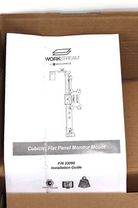 Monitorhalter Workstation Arbeitsplatz Cubicle flat panel monitor mount max 34" - Picture 1 of 5