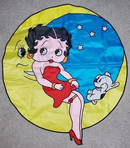 Betty Boop House Flag Gargen Flag Banner 33" round stitched - Picture 1 of 4
