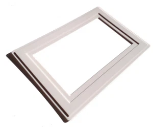 White Double Light Switch Socket Finger Plates Surround Wall Protector Cover - Picture 1 of 3