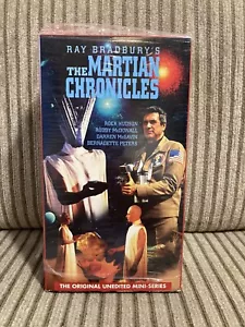 Ray Bradbury’s The Martian Chronicles Original Enedited Mini Series VHS Tape Set - Picture 1 of 3