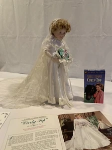 Poupée de collection porcelaine SHIRLEY TEMPLE CURLY TOP 17" Danbury comme neuve - Photo 1 sur 9