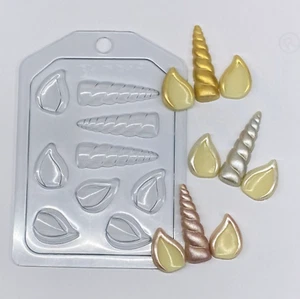 MINI UNICORN MOLD, Cute Fondant Mold, Unicorn Cake Decoration, Chocolate Mold, - Picture 1 of 3
