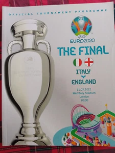 England v Italy - Official UEFA 2020 Euro FINAL Programme - 11 July 2021 - Mint. - Picture 1 of 1