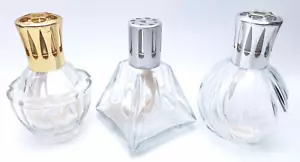 Ancienne lampe lampe Berger Paris pyramide en verre transparent lot 3 - Photo 1 sur 14