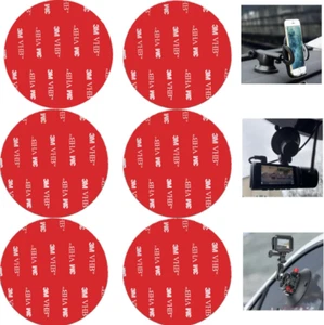 3M Double Sided Adhesive Pads.Sticky 3M VHB Dash Cam Mounting Tape.Car Mount-6Pk - Picture 1 of 7