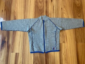 Janus skandinavische Thermo 70% Merinowolle Jacke Reißverschluss Oberteil Größe 3-4 Jahre - Bild 1 von 7