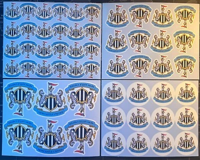 Newcastle United badge various sizes Kiss cut Glossy Vinyl Splash-proof Stickers - Image 1 of 4