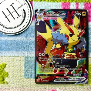 Rock Pikachu VCOS Pokemon Karte Holo Cosplay ART - Bild 1 von 2