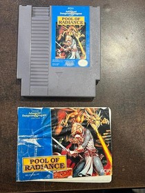 Advanced Dungeons & Dragons Pool of Radiance W/Manual NES! Cart is EXCELLENT!