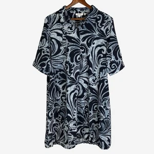 Chicos 2 UPF Neema Bungee Dress Size L Printed Pockets Stretch Travel Outdoor - Picture 1 of 11