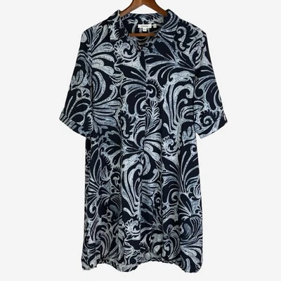 Платье банджи Chicos 2 UPF Neema размер L с принтом карманы эластичное для путешествий на открытом воздухе - Изображение 1 из 4