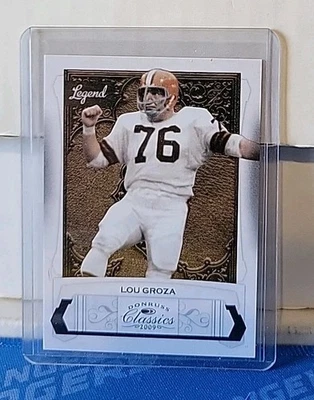 Donruss Classics Lou Groza Legend #131 2009 #/999 Browns Foto 1 de 2
