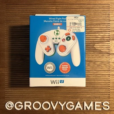 PDP Wired Fight Pad Controller for Nintendo Wii / Wii U - Yoshi Brand New - Image 1 of 4