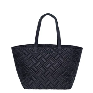 NEW ❤️ Lug Avion 2 Black Travel Tote Quilted Weekender XL White Plaid Interior - Picture 1 of 6