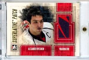 2012-13 IN THE GAME SUPERLATIVE ALEXANDER OVECHKIN GAME-USED PATCH GOLD #ED /9 - Picture 1 of 2