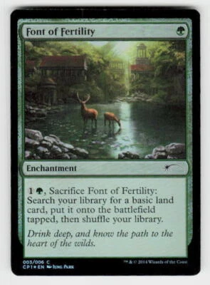 Unique and Miscellaneous Promos #3 Font of Fertility FOIL - Image 1 of 2