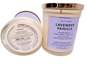 BATH & BODY WORKS LAVENDER VANILLA WHITE BARN - SINGLE WICK CANDLE 8 OZ - Picture 1 of 1