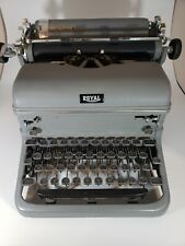 Vintage 1949 ROYAL Gray KMG Typewriter KMG-4509755 , Tombstone Glass Keys Works