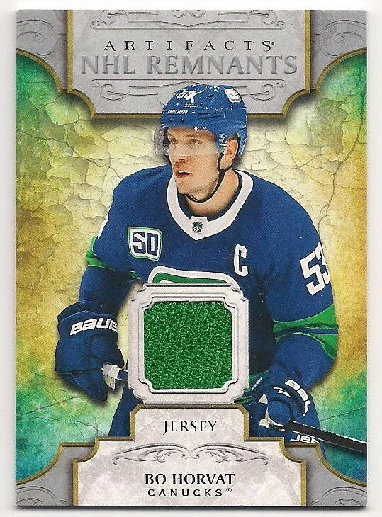 Bo Horvat 20-21 Upper Deck Artifacts NHL Remnants Game Used Jersey - Image 1 of 1