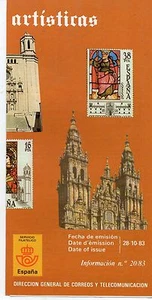 España Vidrieras Artisticas año 1983 (DB-532) - Imagen 1 de 1