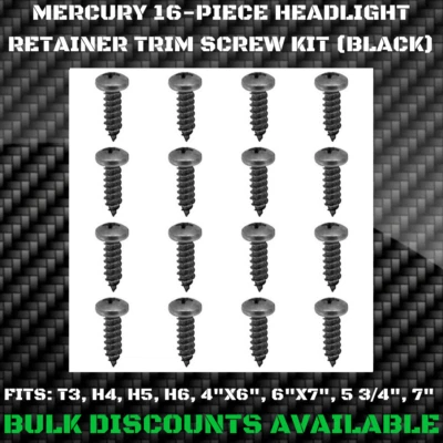 1959+ Mercury Country Cruiser Headlight Ring Retainer Bucket Exterior Trim Screw - Image 1 of 3