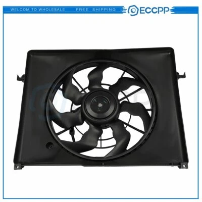 Conjunto de ventilador de refrigeración de radiador eléctrico para Hyundai Sonata 2006 2007 2008 2009 Foto 1 de 4