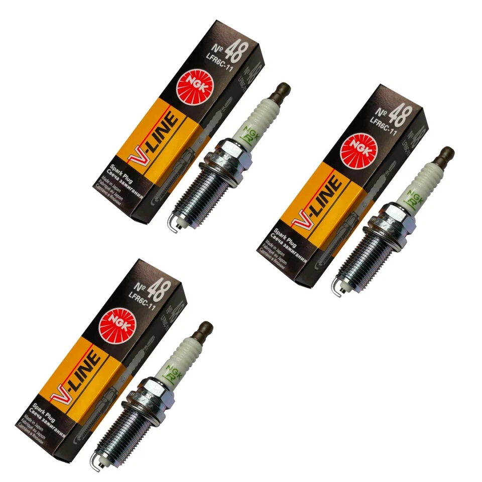 3x Zündkerzen V-Line von NGK passt für Toyota Aygo I 1.0 50kW Bj. 2005-2014 - Bild 1 von 4