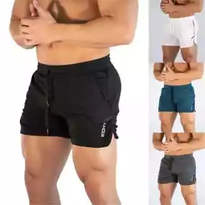Pantalone Cortos Deportivo Fitness Hombre Playa Secado Rápido Malla Transpirable - Picture 1 of 31
