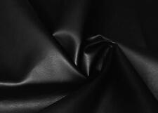 Faux Leatherette Pleather Fabric Material BLACK