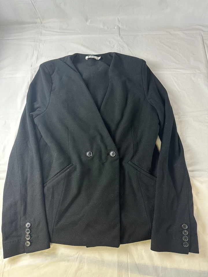 Blazer Abrigo Chaqueta Alexander Wang Negro Doble Pecho Talla Grande Foto 1 de 4