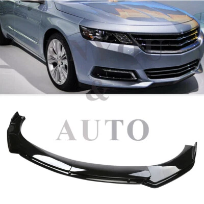 For Chevrolet Impala Front Bumper Lip Spoiler Lower Splitter Glossy Black P - Изображение 1 из 4