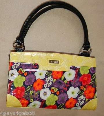 Bolsa Miche Classic SOMENTE CONCHA Compatível com Bolsa Clássica SABRINA Retrô Flor Acabamento Amarelo - Imagem 1 de 2