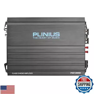 PLINIUS PHF1000D car Audio Amplifier Monoblock Class D MOSFER 1000 watts RMS - Picture 1 of 5