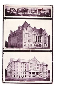 1911 Peoria, IL. Greeting Card W/ Proctor Hospital & Proctor Endowment Home - Picture 1 of 2