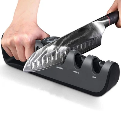 Messerschärfer der 4-in-1 Messerschleifer mit einstellbarem Winkel für Messer & - Bild 1 von 4