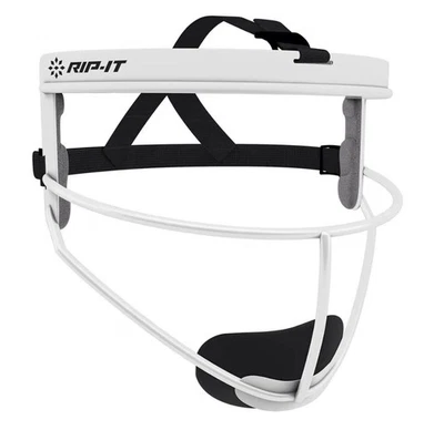 Rip It Original Defense Softball Fielder's Mask Youth White Padded Equipment - Image 1 of 4