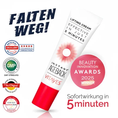 Vitayes Instant Ageback Anti-Aging Creme gegen Augenringe und Falten 7 ml - Bild 1 von 4