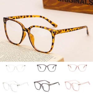 Nerd Unisex Fake Frame Geek Clear Lens Black NEW Square Glasses UV Protection - Picture 1 of 15
